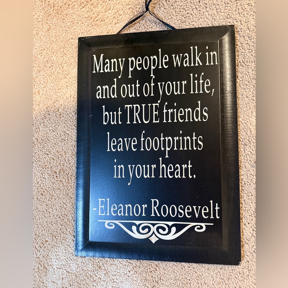 Inspirational Eleanor Roosevelt Quote Plaque